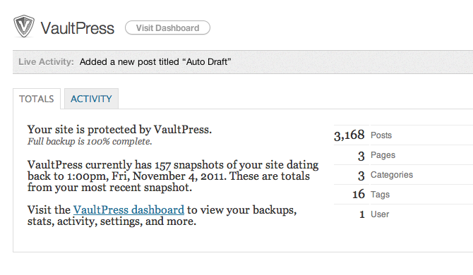 VaultPress Plugin
